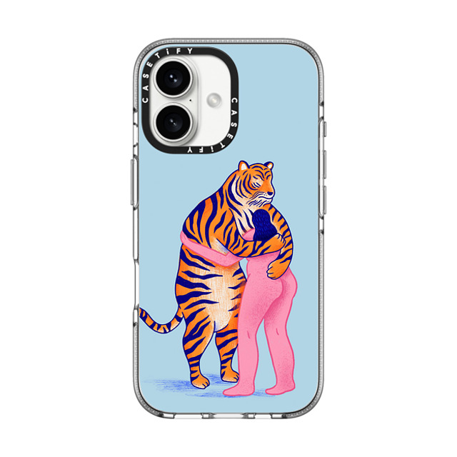 Mark Conlan x CASETiFY iPhone 16 Case Tiger,Animal クリア クリア ケース MagSafe対応 The Woman and The Tiger Back to School Mark Conlan x CASETiFY iPhone 16 Case Tiger,Animal クリア クリア ケース MagSafe対応 The Woman and The Tiger Back to School