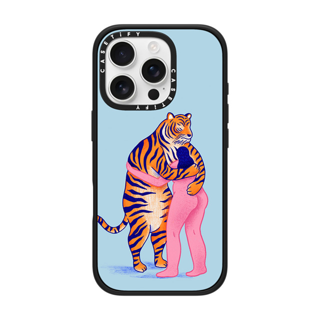 Mark Conlan x CASETiFY iPhone 16 Pro Case Tiger,Animal Matte Black Impact Case MagSafe Compatible The Woman and The Tiger Back to School Mark Conlan x CASETiFY iPhone 16 Pro Case Tiger,Animal Matte Black Impact Case MagSafe Compatible The Woman and The Tiger Back to School