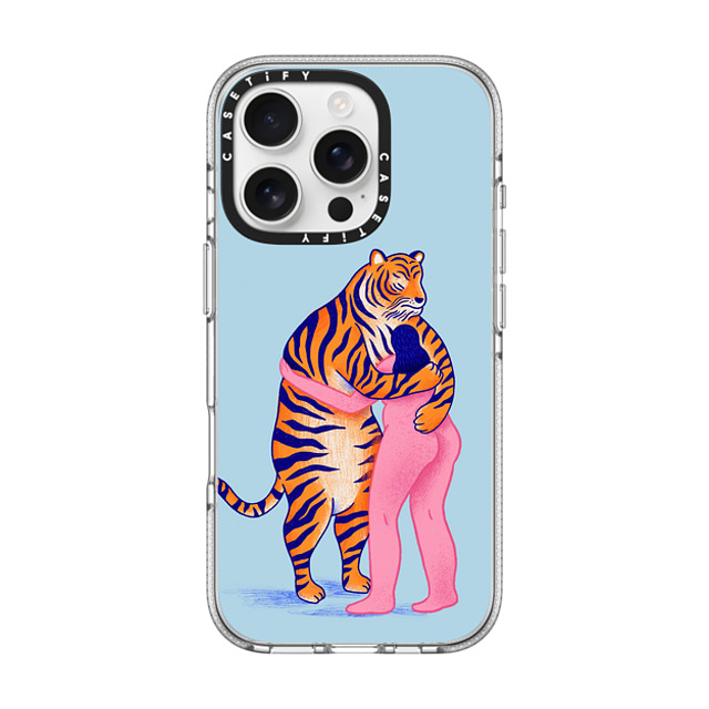 Mark Conlan x CASETiFY iPhone 16 Pro Case Tiger,Animal クリア クリア ケース MagSafe対応 The Woman and The Tiger Back to School Mark Conlan x CASETiFY iPhone 16 Pro Case Tiger,Animal クリア クリア ケース MagSafe対応 The Woman and The Tiger Back to School