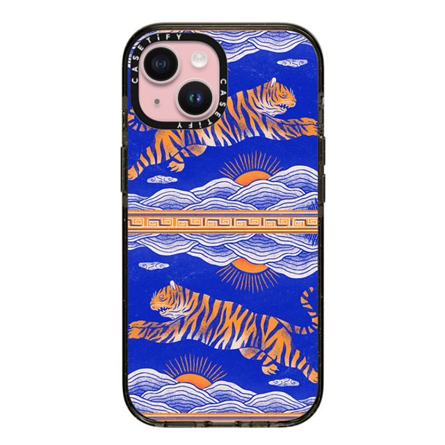 Mark Conlan x CASETiFY iPhone 15 Case Tiger,Animal Black Impact Case MagSafe Compatible Tiger Father's Day Mark Conlan x CASETiFY iPhone 15 Case Tiger,Animal Black Impact Case MagSafe Compatible Tiger Father's Day