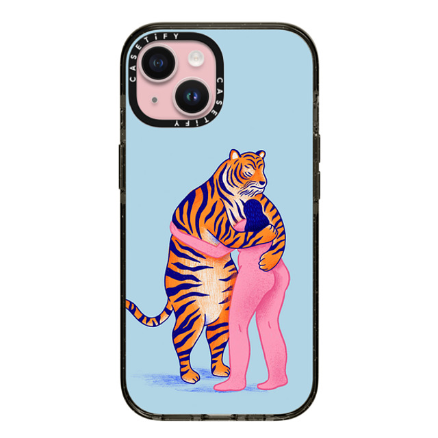 Mark Conlan x CASETiFY iPhone 15 Case Tiger,Animal Black インパクトケース The Woman and The Tiger Mother's Day Mark Conlan x CASETiFY iPhone 15 Case Tiger,Animal Black インパクトケース The Woman and The Tiger Mother's Day