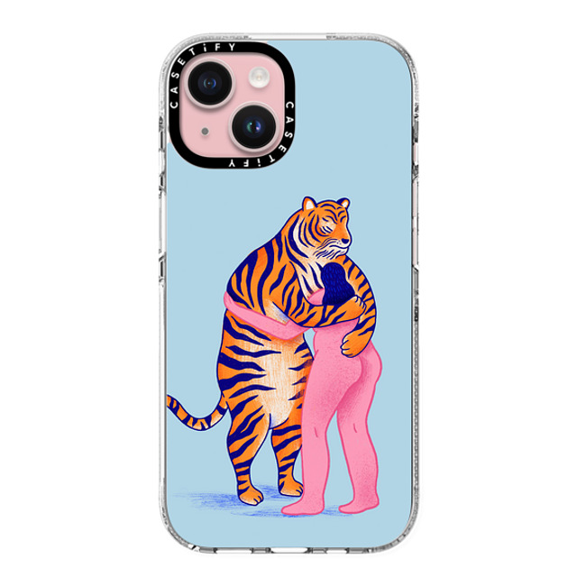 Mark Conlan x CASETiFY iPhone 15 Case Tiger,Animal クリア クリア ケース MagSafe対応 The Woman and The Tiger Back to School Mark Conlan x CASETiFY iPhone 15 Case Tiger,Animal クリア クリア ケース MagSafe対応 The Woman and The Tiger Back to School