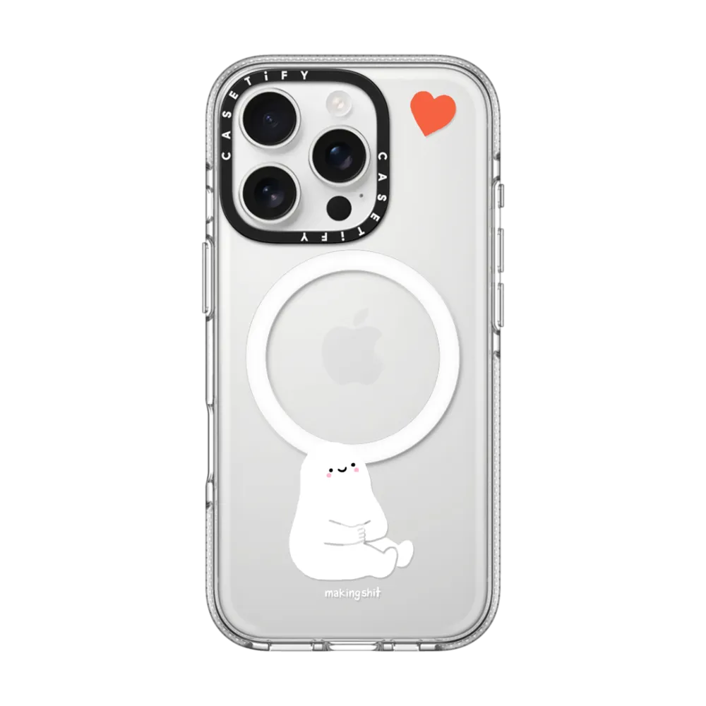Clear iPhone 16 Pro Case MagSafe Compatible - BB Sits by makingsht