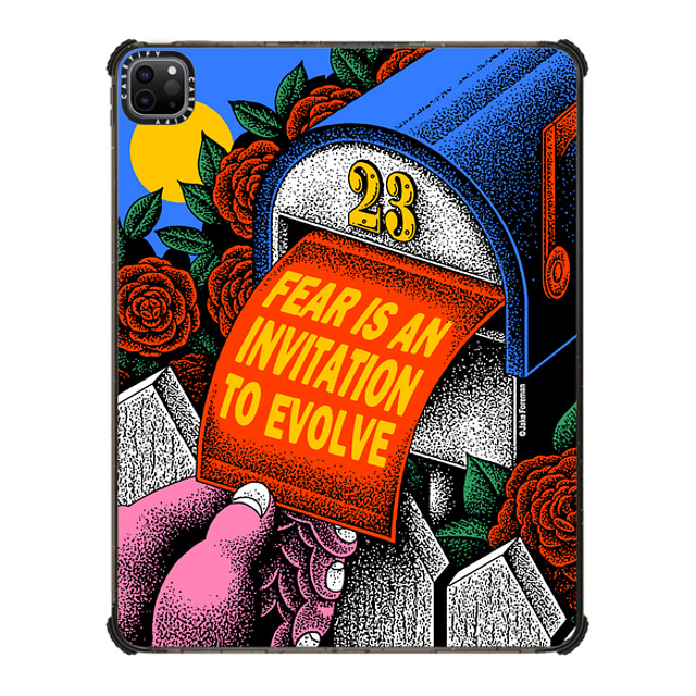 Jake Foreman x CASETiFY iPad Pro 12.9-inch (第5/6世代) ブラック iPad インパクト ケース Fear by Jake Foreman Father's Day Jake Foreman x CASETiFY iPad Pro 12.9-inch (第5/6世代) ブラック iPad インパクト ケース Fear by Jake Foreman Father's Day