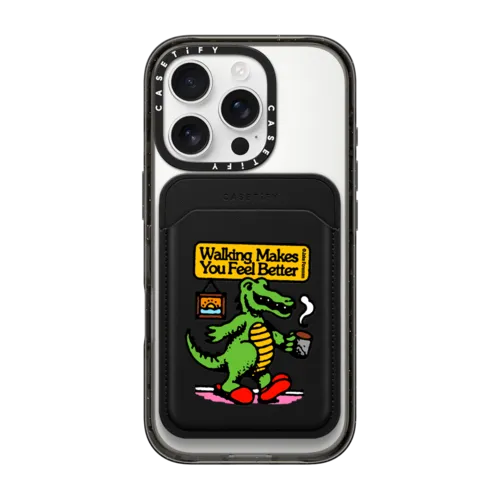 Snappy MagSafe Wallet - Walking Croc by Jake Foreman