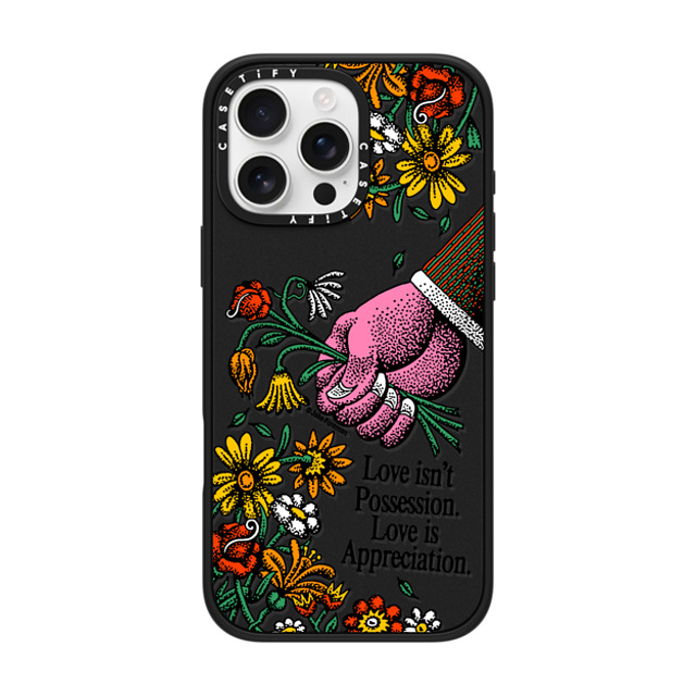 Jake Foreman x CASETiFY iPhone 16 Pro Max Case マットブラック Impact Case MagSafe Compatible Appreciate by Jake Foreman Mother's Day Jake Foreman x CASETiFY iPhone 16 Pro Max Case マットブラック Impact Case MagSafe Compatible Appreciate by Jake Foreman Mother's Day