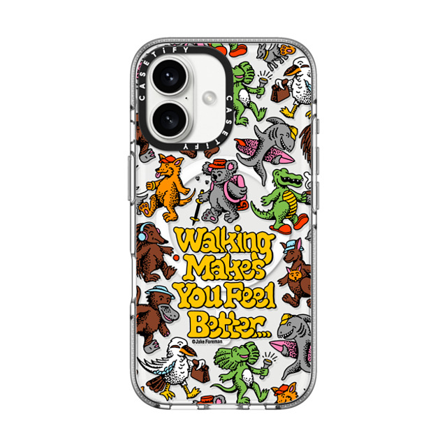 Jake Foreman x CASETiFY iPhone 16 Case Clear Clear Case MagSafe Compatible Walking by Jake Foreman Mother's Day Jake Foreman x CASETiFY iPhone 16 Case Clear Clear Case MagSafe Compatible Walking by Jake Foreman Mother's Day