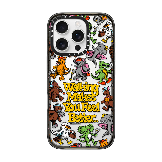 Jake Foreman x CASETiFY iPhone 16 Pro Case Black インパクトケース Walking by Jake Foreman Father's Day Jake Foreman x CASETiFY iPhone 16 Pro Case Black インパクトケース Walking by Jake Foreman Father's Day