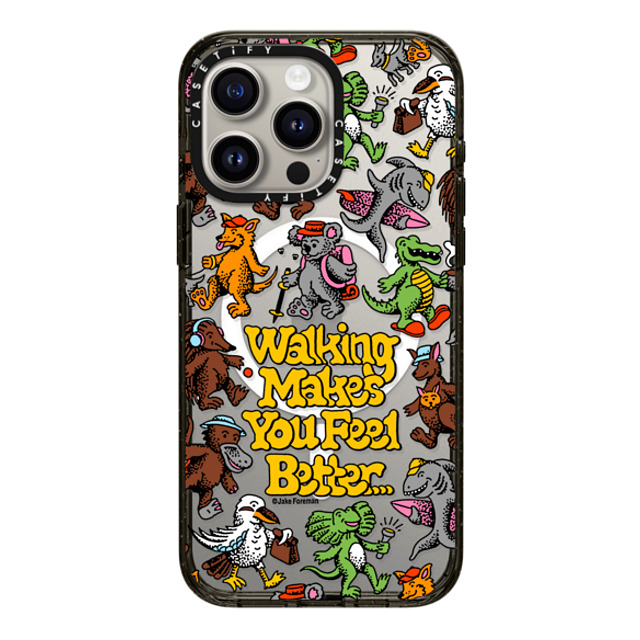 Jake Foreman x CASETiFY iPhone 15 Pro Max Case Black インパクトケース MagSafe対応 Walking by Jake Foreman Father's Day Jake Foreman x CASETiFY iPhone 15 Pro Max Case Black インパクトケース MagSafe対応 Walking by Jake Foreman Father's Day