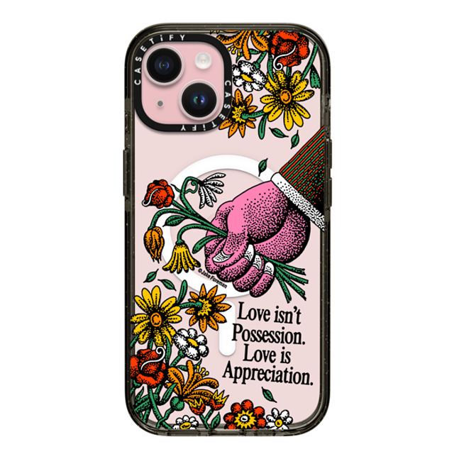 Jake Foreman x CASETiFY iPhone 15 ケース ブラック インパクトケース MagSafe対応 Appreciate by Jake Foreman Father's Day Jake Foreman x CASETiFY iPhone 15 ケース ブラック インパクトケース MagSafe対応 Appreciate by Jake Foreman Father's Day