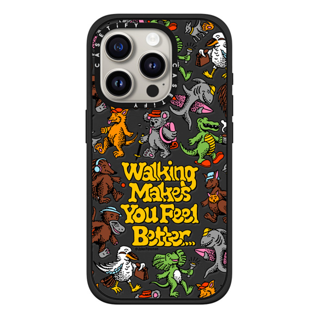 Jake Foreman x CASETiFY iPhone 15 Pro Case マットブラック Impact Case MagSafe Compatible Walking by Jake Foreman Mother's Day Jake Foreman x CASETiFY iPhone 15 Pro Case マットブラック Impact Case MagSafe Compatible Walking by Jake Foreman Mother's Day