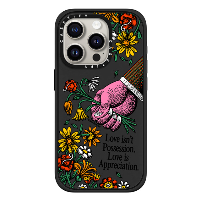 Jake Foreman x CASETiFY iPhone 15 Pro Case マットブラック Impact Case MagSafe Compatible Appreciate by Jake Foreman Mother's Day Jake Foreman x CASETiFY iPhone 15 Pro Case マットブラック Impact Case MagSafe Compatible Appreciate by Jake Foreman Mother's Day