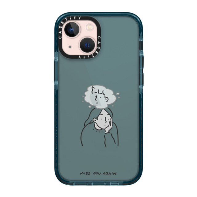 ReenP x CASETiFY iPhone 13 Mini Case Pacific Blue Impact Case Miss You Again Too!! ReenP x CASETiFY iPhone 13 Mini Case Pacific Blue Impact Case Miss You Again Too!!