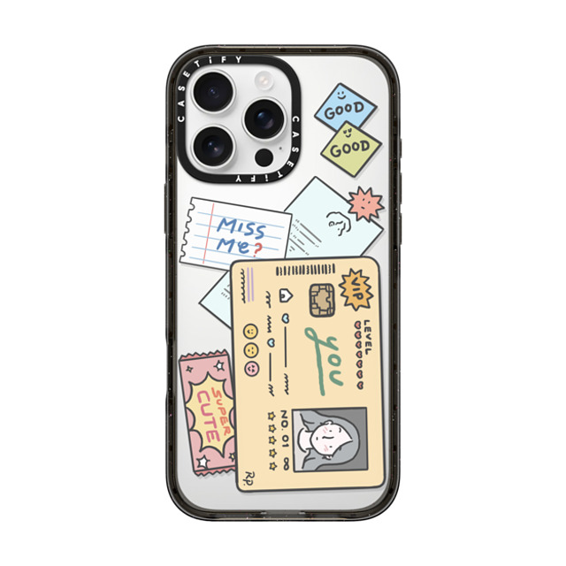 ReenP x CASETiFY iPhone 16 Pro Max Case Cartoon,Minimalism Black Impact Case All about you 02 by ReenP Father's Day ReenP x CASETiFY iPhone 16 Pro Max Case Cartoon,Minimalism Black Impact Case All about you 02 by ReenP Father's Day