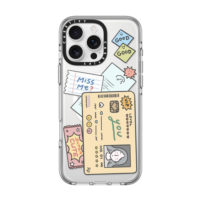 ReenP x CASETiFY iPhone 16 Pro Max ケース Cartoon,Minimalism クリア クリア ケース MagSafe対応 All about you 02 by ReenP Father's Day ReenP x CASETiFY iPhone 16 Pro Max ケース Cartoon,Minimalism クリア クリア ケース MagSafe対応 All about you 02 by ReenP Father's Day