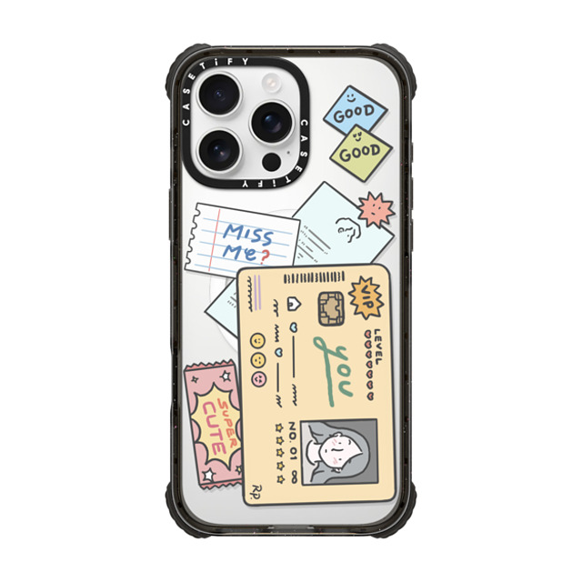 ReenP x CASETiFY iPhone 16 Pro Max Case Cartoon,Minimalism Black ウルトラ インパクトケース MagSafe 対応 All about you 02 by ReenP Father's Day ReenP x CASETiFY iPhone 16 Pro Max Case Cartoon,Minimalism Black ウルトラ インパクトケース MagSafe 対応 All about you 02 by ReenP Father's Day