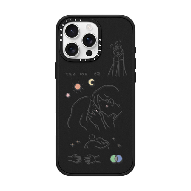 ReenP x CASETiFY iPhone 16 Pro Max Case Cartoon,Love マットブラック Impact Case MagSafe Compatible I love us by ReenP Mother's Day ReenP x CASETiFY iPhone 16 Pro Max Case Cartoon,Love マットブラック Impact Case MagSafe Compatible I love us by ReenP Mother's Day