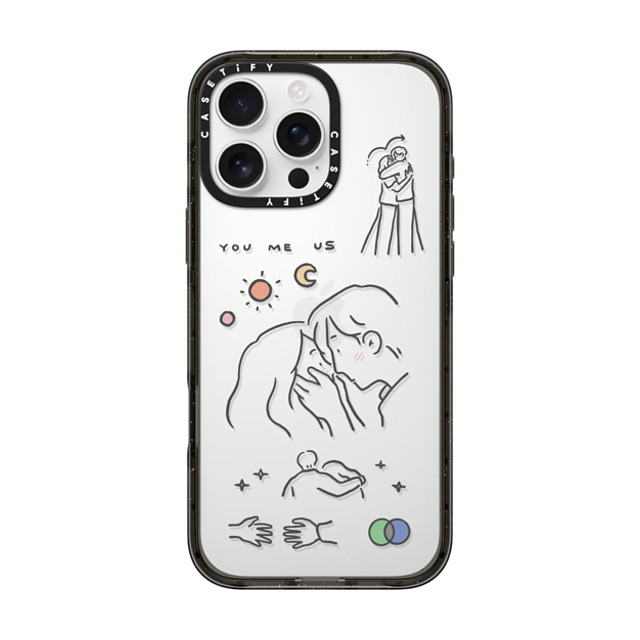 ReenP x CASETiFY iPhone 16 Pro Max Case Cartoon,Love Black インパクトケース I love us by ReenP Mother's Day ReenP x CASETiFY iPhone 16 Pro Max Case Cartoon,Love Black インパクトケース I love us by ReenP Mother's Day