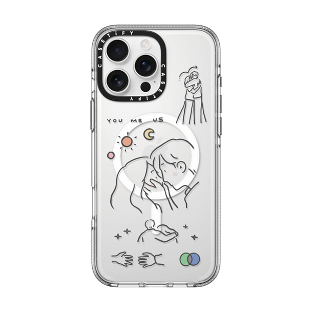 ReenP x CASETiFY iPhone 16 Pro Max Case Cartoon,Love Clear Clear Case MagSafe Compatible I love us by ReenP Mother's Day ReenP x CASETiFY iPhone 16 Pro Max Case Cartoon,Love Clear Clear Case MagSafe Compatible I love us by ReenP Mother's Day