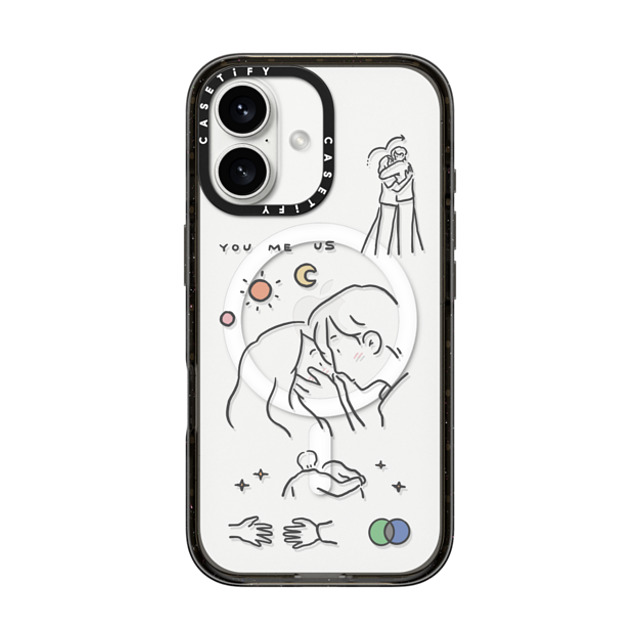 ReenP x CASETiFY iPhone 16 Case Cartoon,Love Black Impact Case MagSafe Compatible I love us by ReenP Mother's Day ReenP x CASETiFY iPhone 16 Case Cartoon,Love Black Impact Case MagSafe Compatible I love us by ReenP Mother's Day