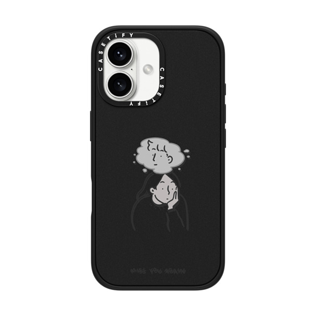 ReenP x CASETiFY iPhone 16 Case Cartoon,Love Matte Black Impact Case MagSafe Compatible Miss You Again Too!! Father's Day ReenP x CASETiFY iPhone 16 Case Cartoon,Love Matte Black Impact Case MagSafe Compatible Miss You Again Too!! Father's Day