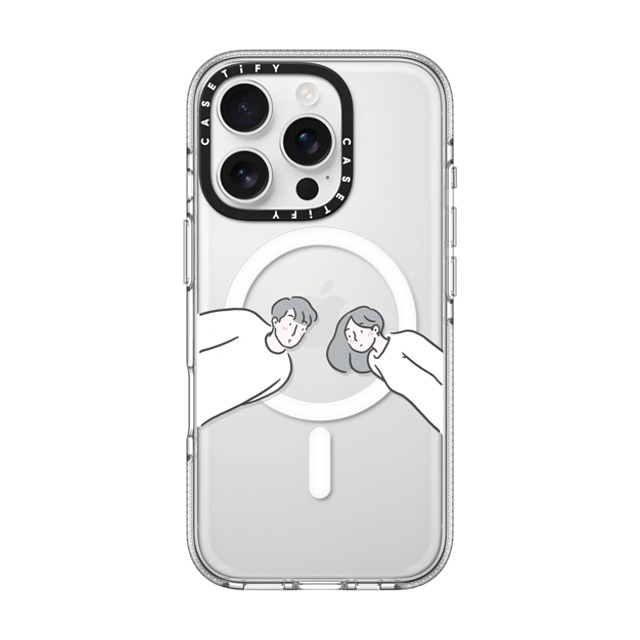 ReenP x CASETiFY iPhone 16 Pro Case Cartoon,Love Clear Clear Case MagSafe Compatible Found You by ReenP Mother's Day ReenP x CASETiFY iPhone 16 Pro Case Cartoon,Love Clear Clear Case MagSafe Compatible Found You by ReenP Mother's Day