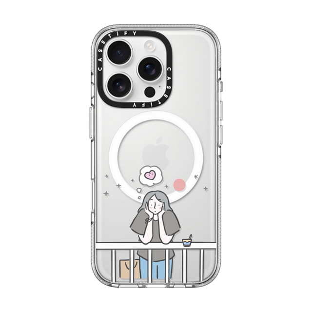 ReenP x CASETiFY iPhone 16 Pro ケース Cartoon,Love クリア クリア ケース MagSafe対応 Missing Someone Custom 02 by ReenP Back to School ReenP x CASETiFY iPhone 16 Pro ケース Cartoon,Love クリア クリア ケース MagSafe対応 Missing Someone Custom 02 by ReenP Back to School