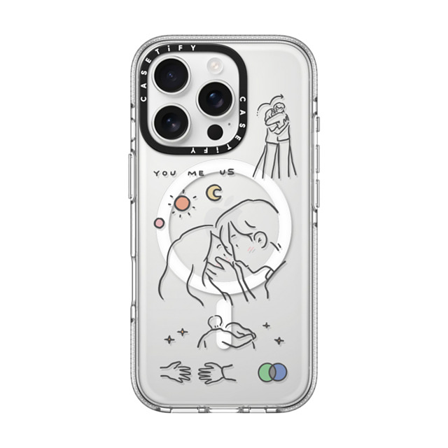 ReenP x CASETiFY iPhone 16 Pro Case Cartoon,Love Clear Clear Case MagSafe Compatible I love us by ReenP Mother's Day ReenP x CASETiFY iPhone 16 Pro Case Cartoon,Love Clear Clear Case MagSafe Compatible I love us by ReenP Mother's Day