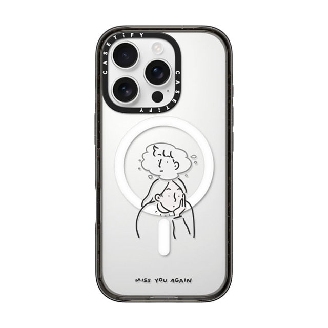 ReenP x CASETiFY iPhone 16 Pro ケース Cartoon,Love ブラック インパクトケース MagSafe対応 Miss You Again Too!! Father's Day ReenP x CASETiFY iPhone 16 Pro ケース Cartoon,Love ブラック インパクトケース MagSafe対応 Miss You Again Too!! Father's Day