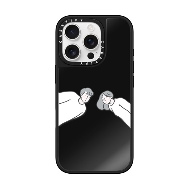 ReenP x CASETiFY iPhone 16 Pro ケース Black on Black ミラーケース MagSafe対応 Found You by ReenP