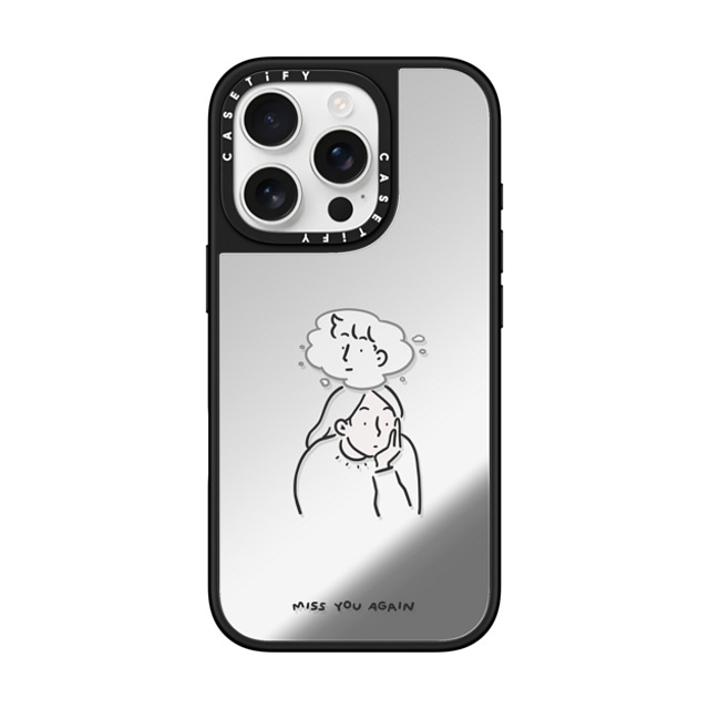 ReenP x CASETiFY iPhone 16 Pro ケース Cartoon,Love Silver on Black ミラーケース MagSafe対応 Miss You Again Too!! Father's Day ReenP x CASETiFY iPhone 16 Pro ケース Cartoon,Love Silver on Black ミラーケース MagSafe対応 Miss You Again Too!! Father's Day