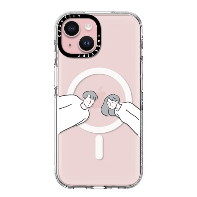 ReenP x CASETiFY iPhone 15 Case Cartoon,Love Clear Clear Case MagSafe Compatible Found You by ReenP Mother's Day ReenP x CASETiFY iPhone 15 Case Cartoon,Love Clear Clear Case MagSafe Compatible Found You by ReenP Mother's Day