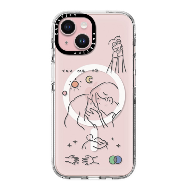 ReenP x CASETiFY iPhone 15 Case Cartoon,Love Clear Clear Case MagSafe Compatible I love us by ReenP Mother's Day ReenP x CASETiFY iPhone 15 Case Cartoon,Love Clear Clear Case MagSafe Compatible I love us by ReenP Mother's Day