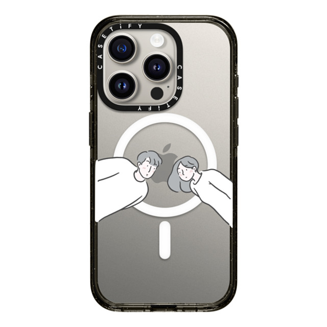 ReenP x CASETiFY iPhone 15 Pro Case Cartoon,Love Black Impact Case MagSafe Compatible Found You by ReenP Mother's Day ReenP x CASETiFY iPhone 15 Pro Case Cartoon,Love Black Impact Case MagSafe Compatible Found You by ReenP Mother's Day