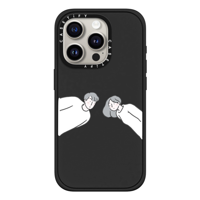 ReenP x CASETiFY iPhone 15 Pro Case Cartoon,Love マットブラック Impact Case MagSafe Compatible Found You by ReenP Mother's Day ReenP x CASETiFY iPhone 15 Pro Case Cartoon,Love マットブラック Impact Case MagSafe Compatible Found You by ReenP Mother's Day