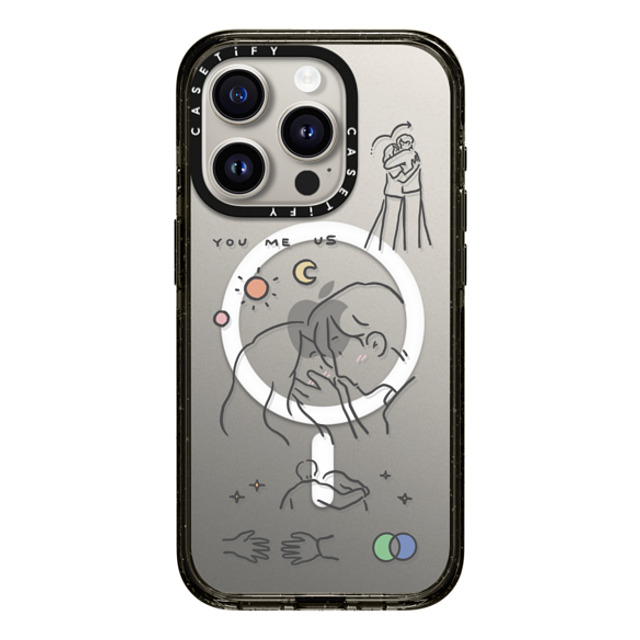ReenP x CASETiFY iPhone 15 Pro Case Cartoon,Love Black Impact Case MagSafe Compatible I love us by ReenP Mother's Day ReenP x CASETiFY iPhone 15 Pro Case Cartoon,Love Black Impact Case MagSafe Compatible I love us by ReenP Mother's Day