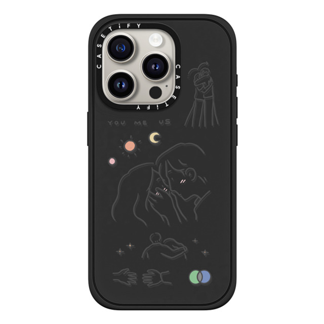 ReenP x CASETiFY iPhone 15 Pro Case Cartoon,Love マットブラック Impact Case MagSafe Compatible I love us by ReenP Mother's Day ReenP x CASETiFY iPhone 15 Pro Case Cartoon,Love マットブラック Impact Case MagSafe Compatible I love us by ReenP Mother's Day