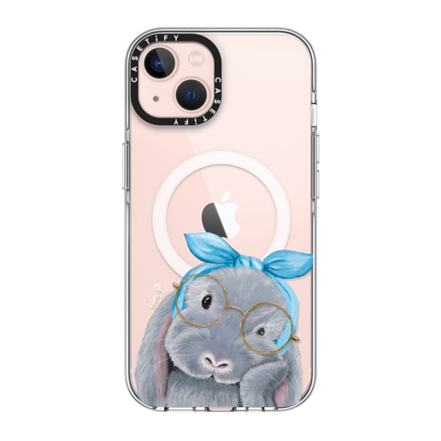 LeonLollipop x CASETiFY iPhone 13 ケース クリア クリア ケース MagSafe対応 Gloomie Bunny by LeonLollipop