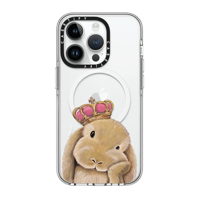 LeonLollipop x CASETiFY iPhone 14 Pro ケース クリア クリア ケース MagSafe対応 Gloomie Bunny by LeonLollipop