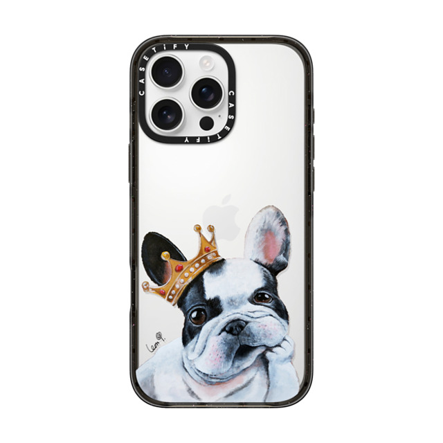 LeonLollipop x CASETiFY iPhone 16 Pro Max Case Dog,Animal Black Impact Case Frenchie Dog by LeonLollipop Father's Day LeonLollipop x CASETiFY iPhone 16 Pro Max Case Dog,Animal Black Impact Case Frenchie Dog by LeonLollipop Father's Day