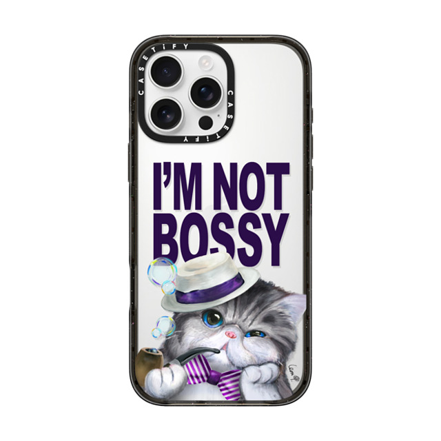 LeonLollipop x CASETiFY iPhone 16 Pro Max ケース Cat,Animal ブラック インパクトケース Gloomie Cat Boss by LeonLollipop Back to School LeonLollipop x CASETiFY iPhone 16 Pro Max ケース Cat,Animal ブラック インパクトケース Gloomie Cat Boss by LeonLollipop Back to School