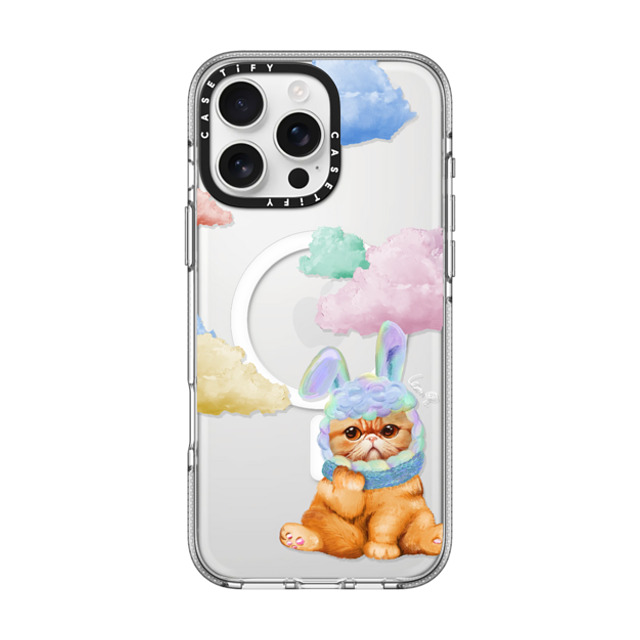 LeonLollipop x CASETiFY iPhone 16 Pro Max ケース Cat,Animal クリア クリア ケース MagSafe対応 Amber Cat Sky by LeonLollipop Back to School LeonLollipop x CASETiFY iPhone 16 Pro Max ケース Cat,Animal クリア クリア ケース MagSafe対応 Amber Cat Sky by LeonLollipop Back to School
