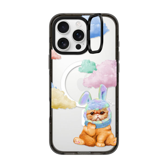 LeonLollipop x CASETiFY iPhone 16 Pro Max ケース Cat,Animal ブラック インパクトリングスタンドケース MagSafe対応 Amber Cat Sky by LeonLollipop Father's Day LeonLollipop x CASETiFY iPhone 16 Pro Max ケース Cat,Animal ブラック インパクトリングスタンドケース MagSafe対応 Amber Cat Sky by LeonLollipop Father's Day