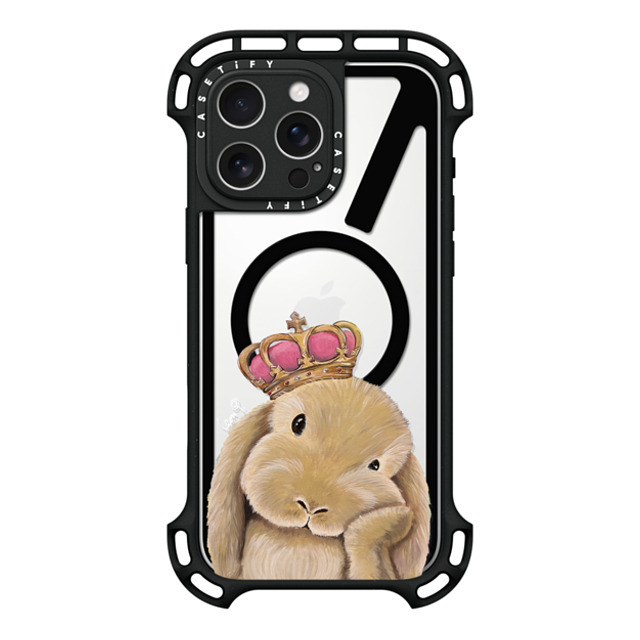 LeonLollipop x CASETiFY iPhone 16 Pro Max ケース ブラック ウルトラ バウンスケース MagSafe対応 Gloomie Bunny by LeonLollipop