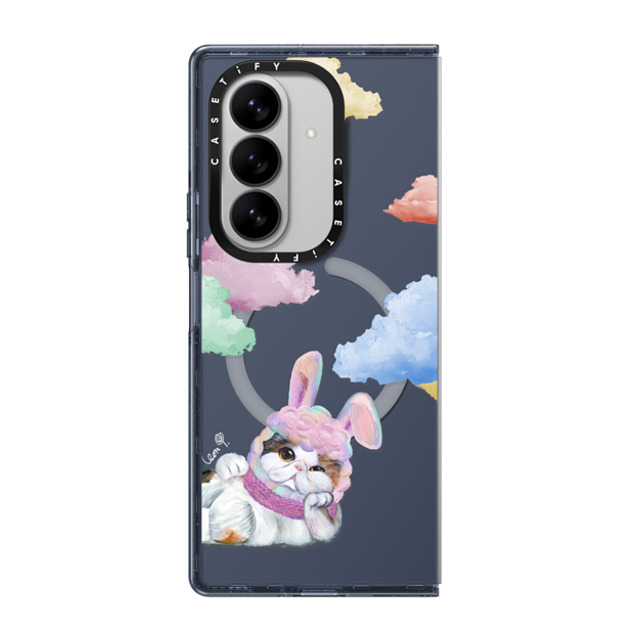 LeonLollipop x CASETiFY Galaxy Z Fold7 Case Cat,Animal ネイビー マグネット式 インパクトケース Gloomie Cat Sky by LeonLollipop New iPhone LeonLollipop x CASETiFY Galaxy Z Fold7 Case Cat,Animal ネイビー マグネット式 インパクトケース Gloomie Cat Sky by LeonLollipop New iPhone