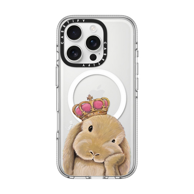 LeonLollipop x CASETiFY iPhone 16 Pro ケース クリア クリア ケース MagSafe対応 Gloomie Bunny by LeonLollipop