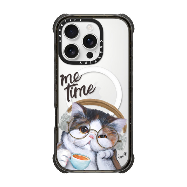LeonLollipop x CASETiFY iPhone 16 Pro Case Black ウルトラ インパクトケース MagSafe 対応 Gloomie Cat Coffee by LeonLollipop LeonLollipop x CASETiFY iPhone 16 Pro Case Black ウルトラ インパクトケース MagSafe 対応 Gloomie Cat Coffee by LeonLollipop