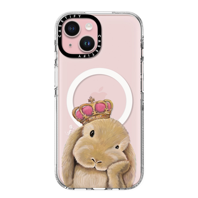 LeonLollipop x CASETiFY iPhone 15 ケース クリア クリア ケース MagSafe対応 Gloomie Bunny by LeonLollipop