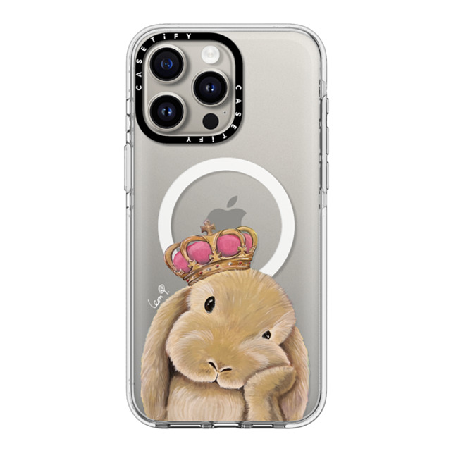 LeonLollipop x CASETiFY iPhone 15 Pro Max ケース クリア クリア ケース MagSafe対応 Gloomie Bunny by LeonLollipop