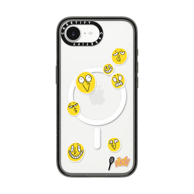 Zinzin_Nasica x CASETiFY iPhone 16e ケース ブラック インパクトケース MagSafe対応 Le Tennis Phone Case Back to School Zinzin_Nasica x CASETiFY iPhone 16e ケース ブラック インパクトケース MagSafe対応 Le Tennis Phone Case Back to School